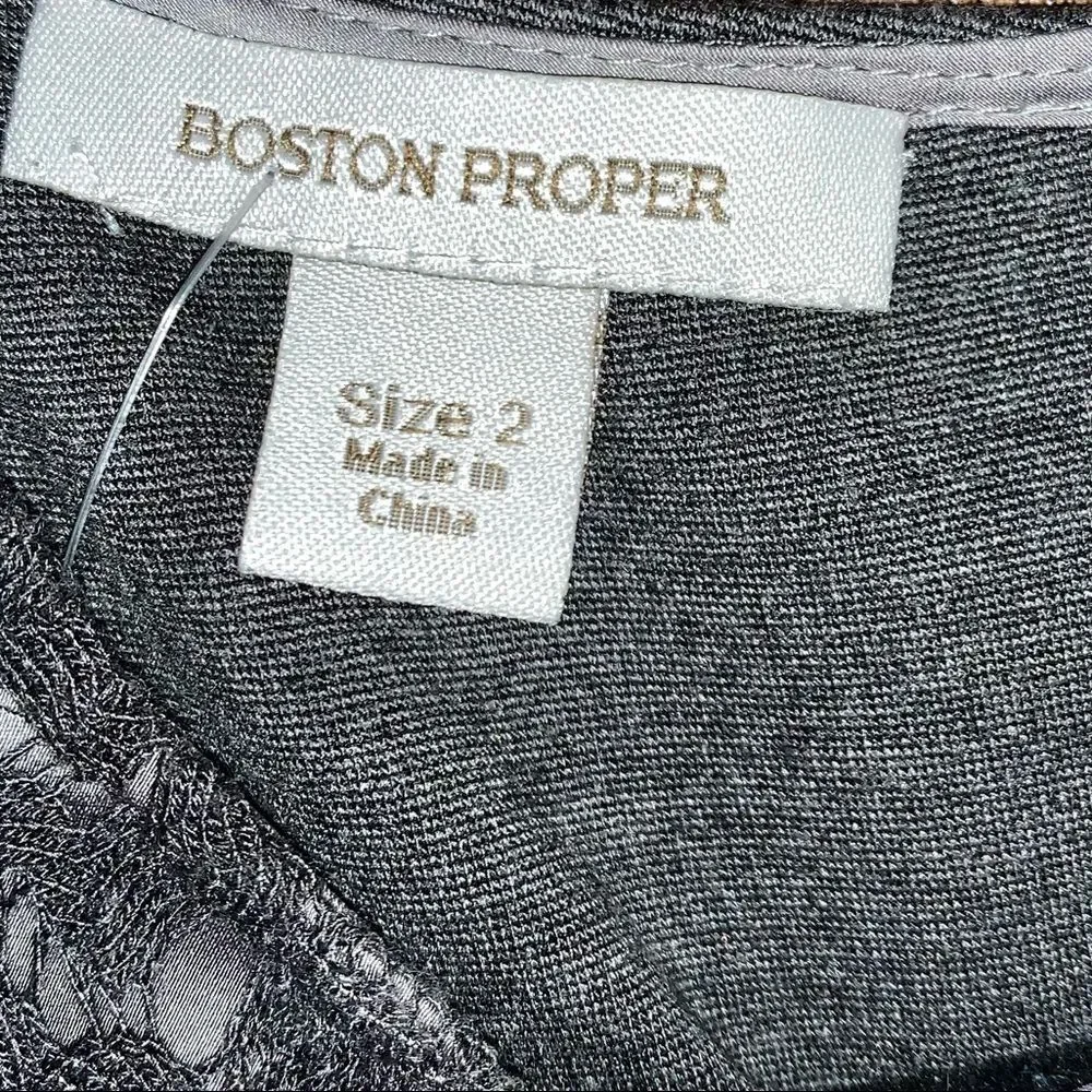 Boston Proper Grey Cocktail Dress - Picture 6 of 9